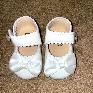 White Bowknot Princess Dress Shoes